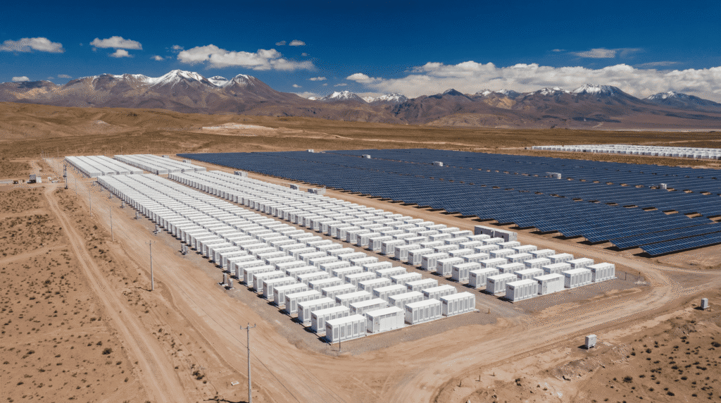Utility-scale battery storage system installation in Latin America supporting ESS growth