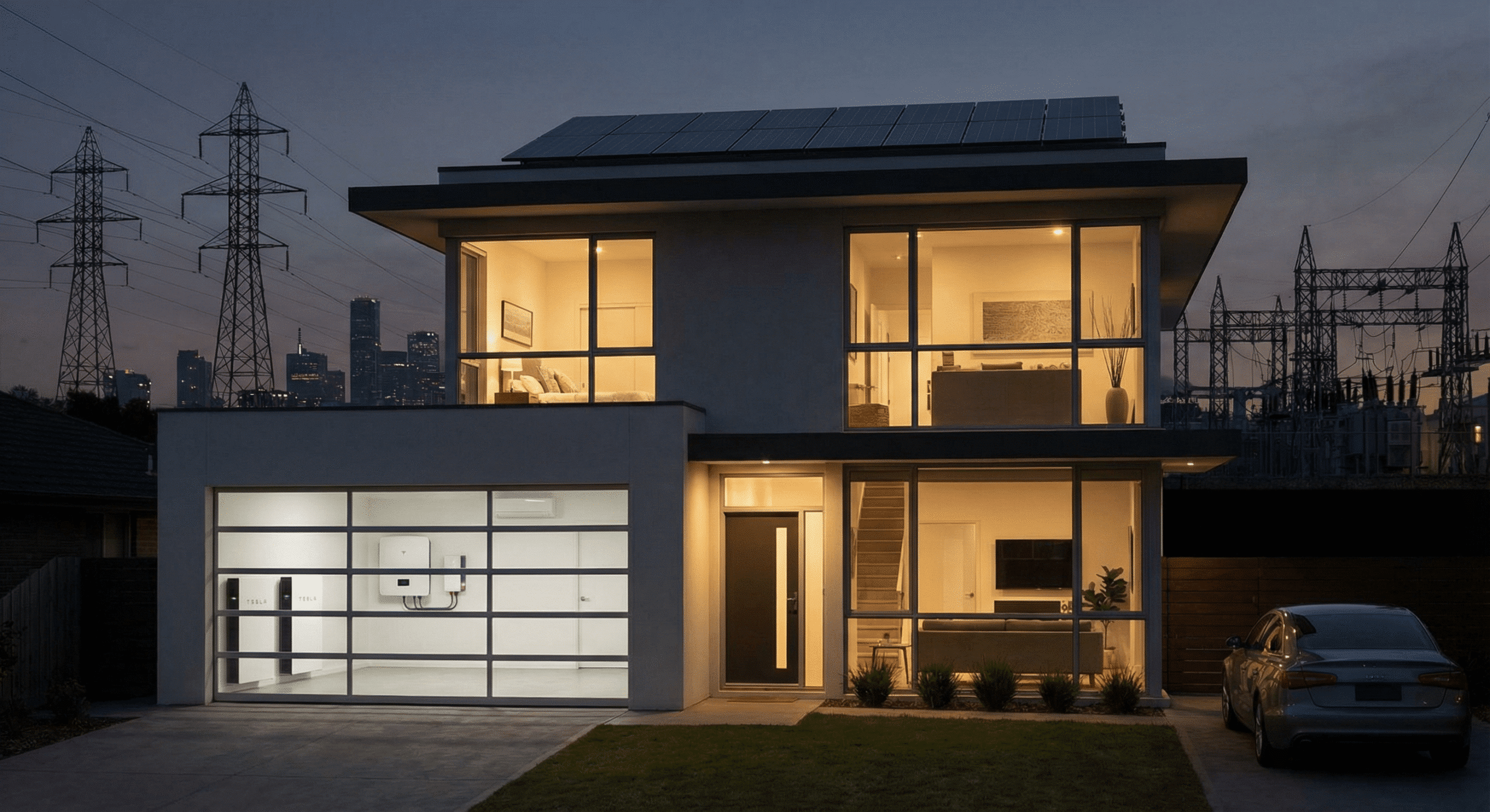 Urban home example for hybrid inverter vs off-grid inverter in grid-connected scenarios